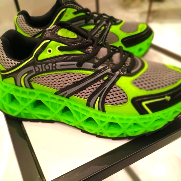 Lime Green Dior Trainers Green Limited Edition Dior B35 Mens Neon